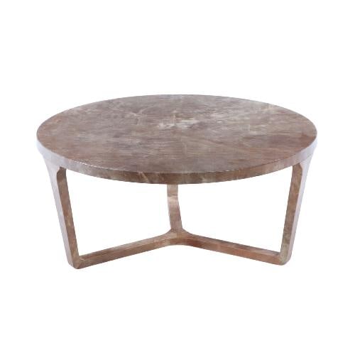 Large round parchment covered coffee . (1 of 5)