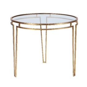 A Neoclassical style gilt iron side table in the manner of Jean Royere 20th C.
