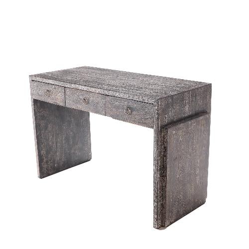 A dark cerused oak desk in the manner of Jean-Michel Frank  . (1 of 10)