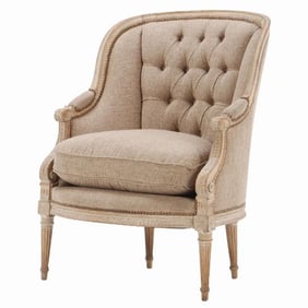 A French Louis XVI style bergere chair C 1920.