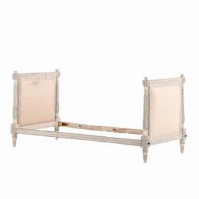 A French Louis XVI painted and carved daybed 18th C.