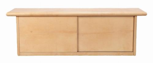 A goatskin credenza attributed to Aldo Tura Italy C 1950.