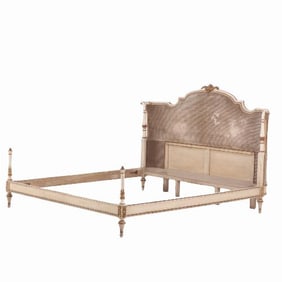 An Italian Louis XV style bed C 1920 Queen width.
