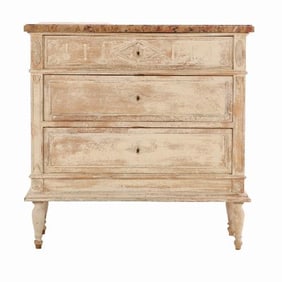 A Swedish marble top commode C 1890.