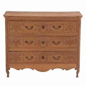 A French carved oak dresser C 1880 .