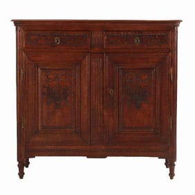 A carved French oak server C 1800.