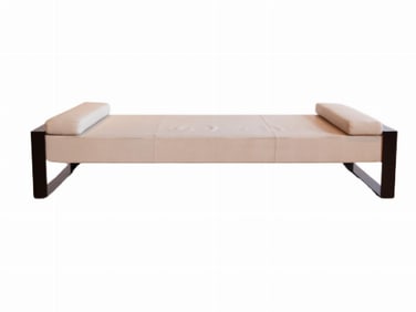 A Timeless "Padd" Leather Daybed Crafted by Christian Liaigre.