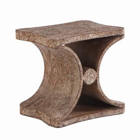 Cerused Oak Bench / Table in the manner of Jean-Michel Frank .