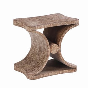 Cerused Oak Bench / Table in the manner of Jean-Michel Frank  .