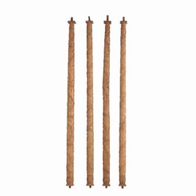 A set of Four French carved oak columns 19th C.