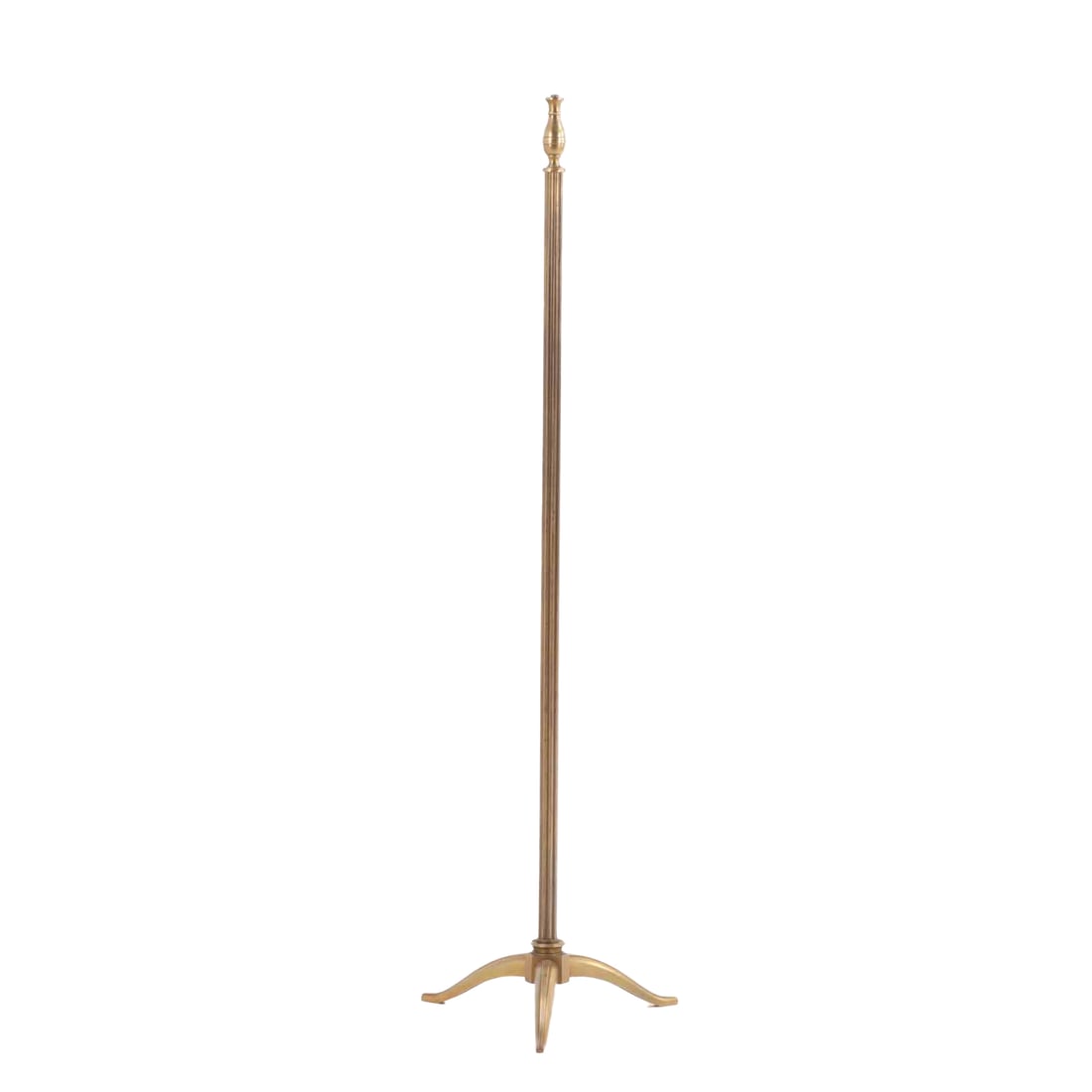 FRENCH BRONZE FLOOR LAMP STANDARD C 1950 IN THE MANNER OF ANDRE ARBUS,: French bronze floor lamp standard C 1950 in the manner of Andre Arbus. Ht: 57" Wd: 16.25" Dpth: 16.25"