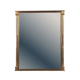 HEAVY QUALITY CAST BRASS MIRROR C 1975.