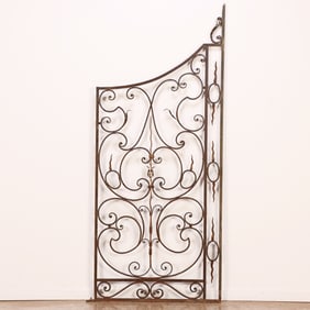 FRENCH WROUGHT IRON GARDEN GATE C 1940.