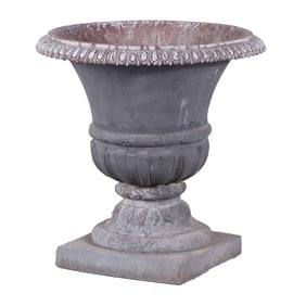 26" CAST LEAD GARDEN URN.