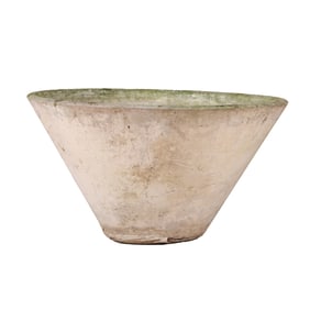 29" D FRENCH CAST STONE PLANTER ATTRIBUTED TO WILLY GUHL C1970