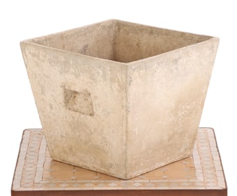 FRENCH CAST STONE PLANTER BY WLLY GUHL C 1970.