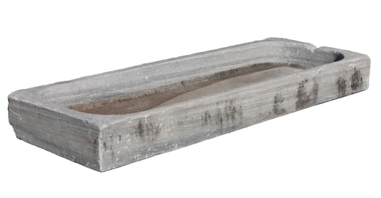 A MONUMENTAL CARVED MARBLE HORSE TROUGH CIRCA 1890.