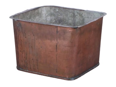 COPPER PLANTER BOX.
