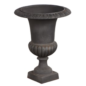 24" CAMPAGNA CAST IRON  GARDEN URN.
