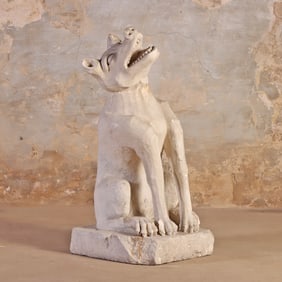44" FRENCH CAST STONE GARGOYLE
