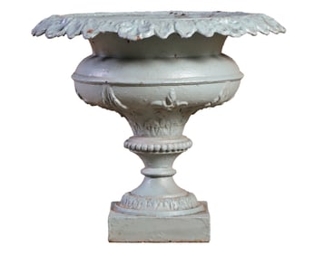 CAST IRON GARDEN URN C 1870 BY FISKE.