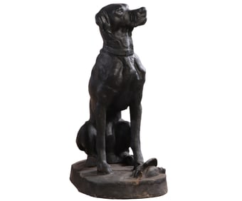CAST IRON HUNTING DOG