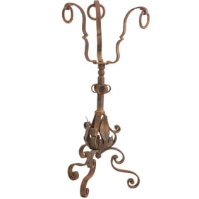 HEAVY FRENCH IRON PLANT STAND C 1900.