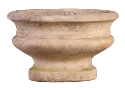 AN OBLONG LIMESTONE PLANTER C 1900.