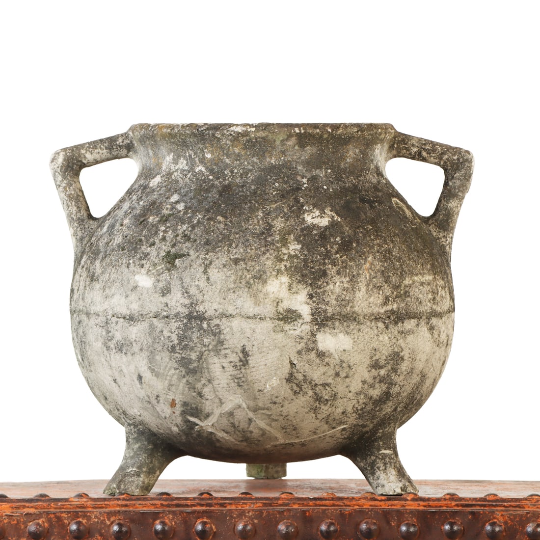 A CAST STONE FRENCH HANDLED GARDEN POT WILLY  GUHL (1 of 6)