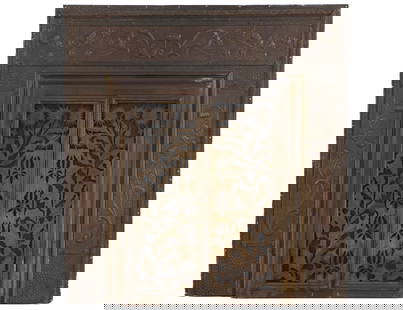 A FRENCH ART NOUVEAU BRASS FIREPLACE SCREEN HAVING FLORAL DECORATION CIRCA 1910.: A French Art Nouveau brass fireplace screen having floral decoration circa 1910. Ht: 35.5" Wd: 33.75"