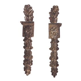 PAIR OF LOUIS XVI GILTWOOD MOULDINGS 18TH C