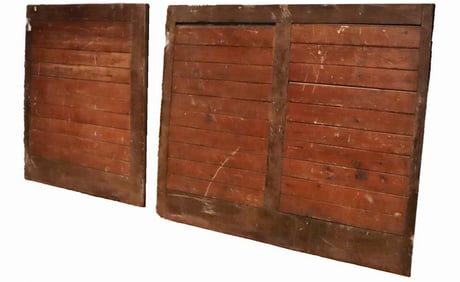 FIVE FRENCH RUSTIC WOODEN PANELS, 19TH C