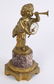 FRENCH BRONZE MANTEL CLOCK MARBLE PLINTH C. 1880 - 2