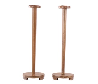 PAIR OF FRENCH CERUSED OAK DRINKS TABLES C 1940.