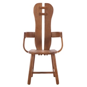 OAK ARM CHAIR FROM BELGIUM C 1960.