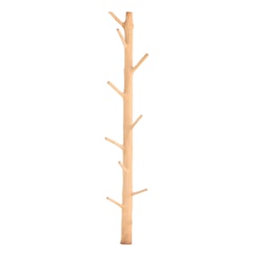 CARVED WOOD WALL MOUNT COAT TREE