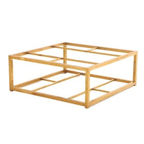 BRASS AND GLASS COFFEE TABLE C 1970. CAN ALSO BE STOOD ON END AND USED AS A CONSOLE TABLE.