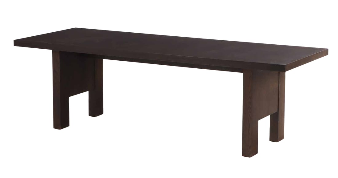 CHRISTIAN LIAIGRE FOR HOLLY HUNT "ABYSS" TABLE. SIGNED.: Christian Liaigre for Holly Hunt "Abyss" Table. Signed. Ht: 29.75" Wd: 96" Dpth: 35"