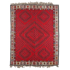 A LARGE VINTAGE KILIM RUG 11' X 8'9"