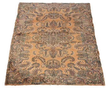 AN ANTIQUE KERMAN RUG C.1920 3'10" X 6'7"