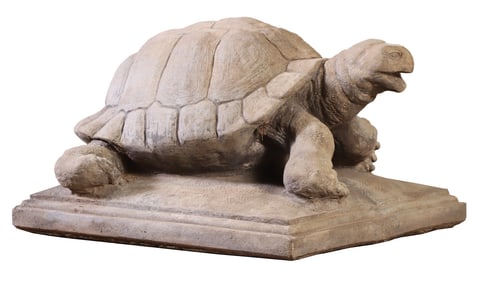 CAST STONE FIGURE OF A TURTLE