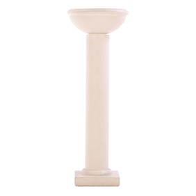 TWO PART FRENCH PLASTER FLOOR LAMP C 1985.