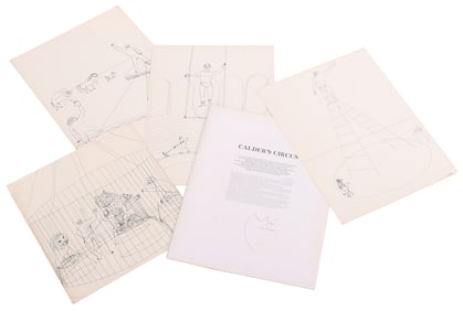 CALDER'S CIRCUS PORTFOLIO CONSISTING OF 16 PRINTS AFTER ORIGINAL DRAWINGS BY ALEXANDER CALDER,