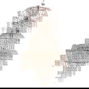 LARGE RUSSIAN STYLE CRYSTAL AND BEADED TIERED CHANDELIER C 1910.