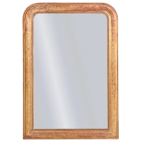FRENCH GILTWOOD LOUIS PHILIPPE STYLE MIRROR C 1860.