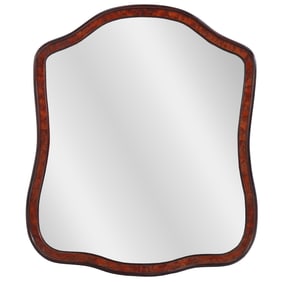 FRENCH MAHOGANY BEVELED GLASS MIRROR C 1870.