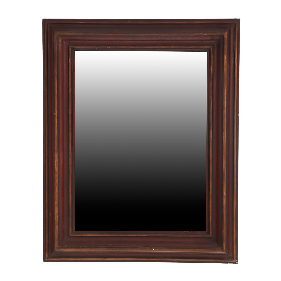 FRENCH PAINTED AND GILTWOOD MIRROR HAVING A MOULDED FRAME C 1900. (1 of 5)