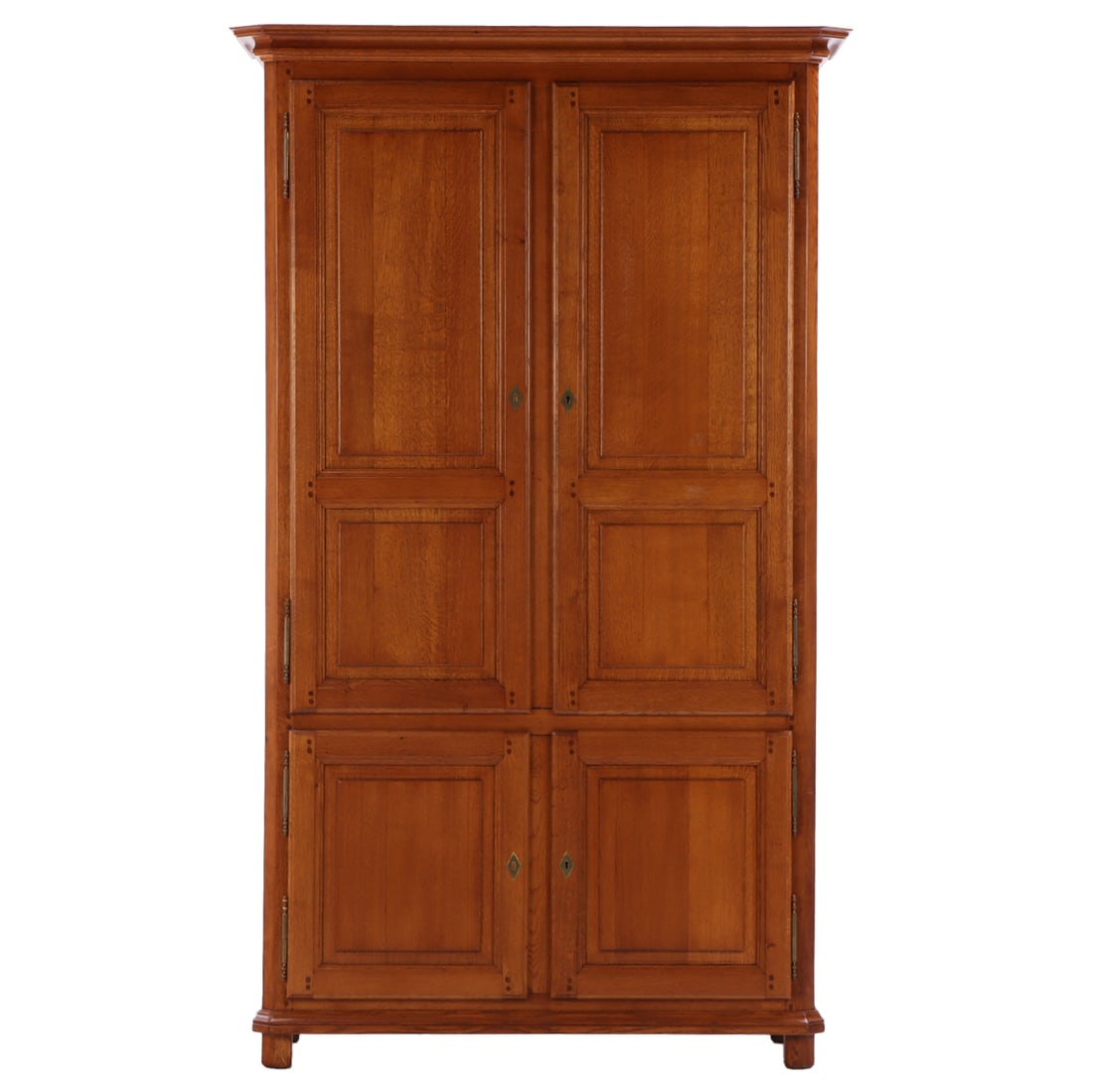 FRENCH OAK CABINET HAVING TWO OVER TWO DOOR CONFIGURATION. (1 of 7)