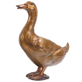 MARGERY TORREY (20TH-21ST C. AMERICAN) "AFLAC DUCK," CAST BRONZE, SIGNED TORREY, EDITION AP/100,