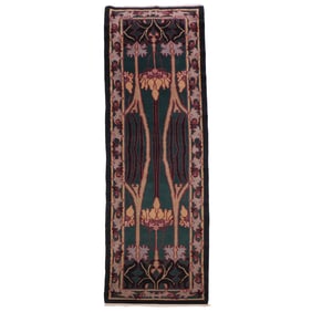 A WILLIAM MORRIS ARTS & CRAFTS STYLE RUNNER RUG 2'8"X 11'